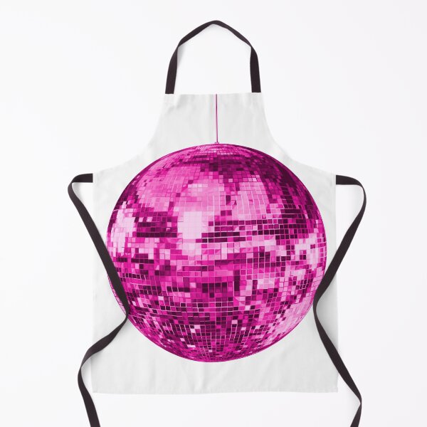 Item preview, Pink Vintage Sparkling Disco Ball on White Background designed and sold by Deborah Camp.