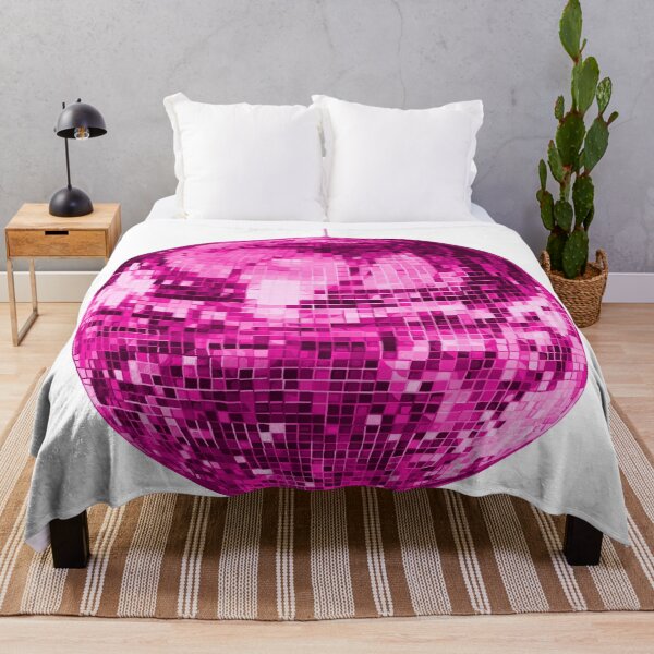 Item preview, Pink Vintage Sparkling Disco Ball on White Background designed and sold by Deborah Camp.