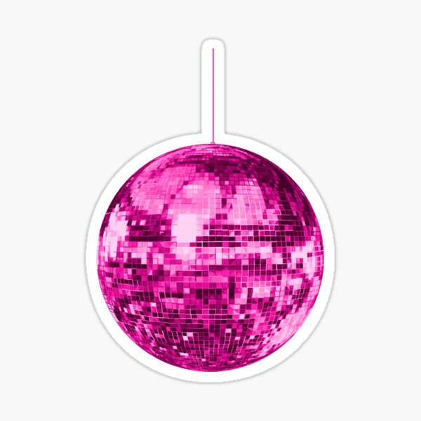 Pretty Pink Music Disco Ball Balloons - Disco Ball - Pin