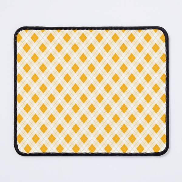 Item preview, Pale Pumpkin and White Halloween Argyle Check Plaid designed and sold by Creepyhollow.
