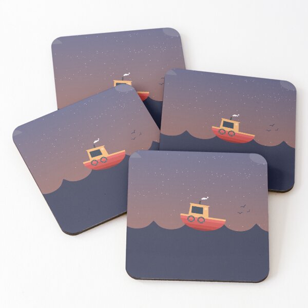 Item preview, Minimal Orange boat designed and sold by LeonardCooray.