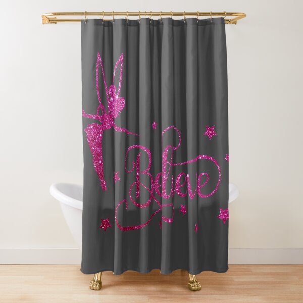 Disney Fairies Tinkerbell Fairy Stripe Window Panel Curtain Drape NEW 