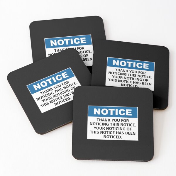 Item preview, Thank You For Noticing This Notice designed and sold by T-ShirtGuy.