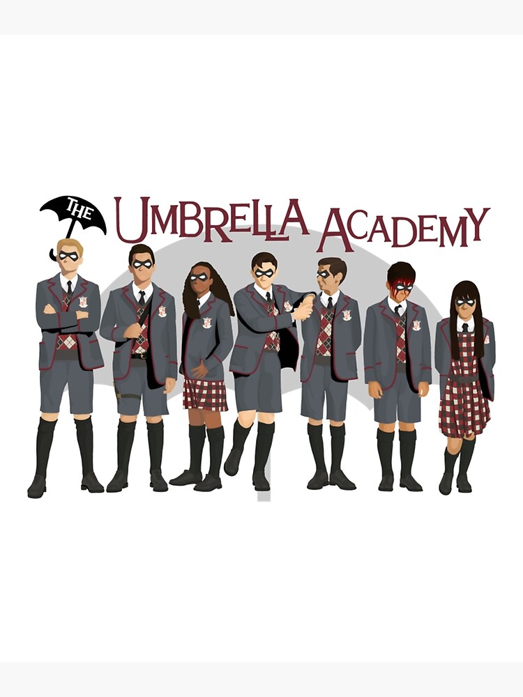 "The Umbrella Academy Group" Poster by kemcabi Redbubble