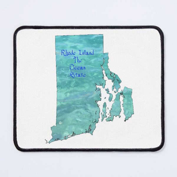 Item preview, Rhode Island Map with State Nickname: The Ocean State designed and sold by Havocgirl.
