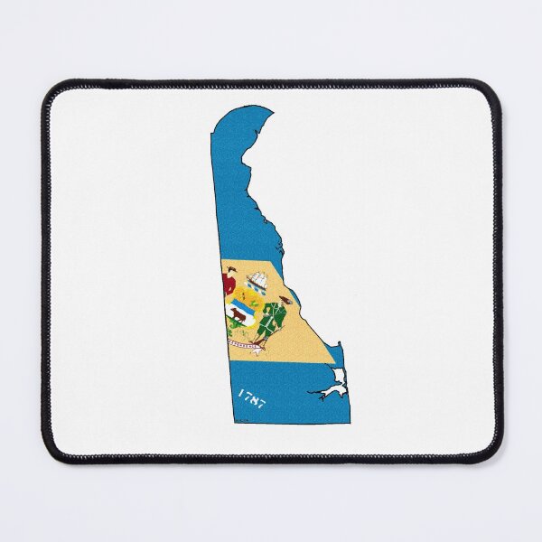 Item preview, Delaware Map with Delaware State Flag designed and sold by Havocgirl.