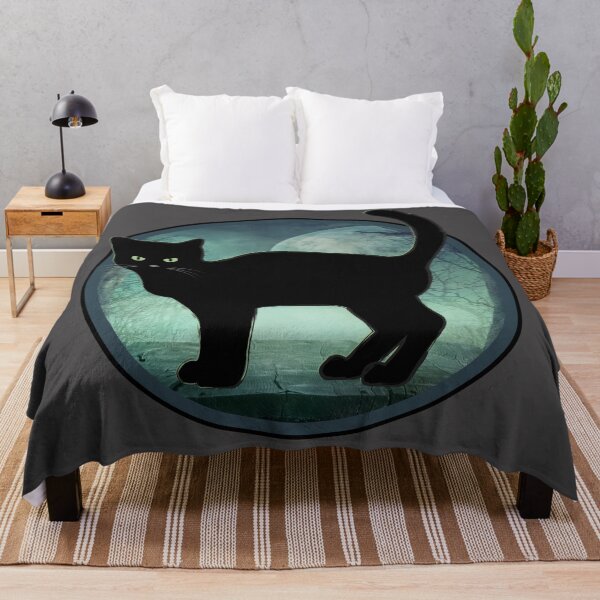 Item preview, Spooky Halloween Black Cat designed and sold by Designs By YL.