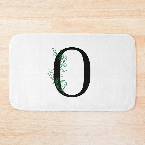 Item preview, O Initial Vine Flower Monogram Decal designed and sold by TrashPandaCreative.