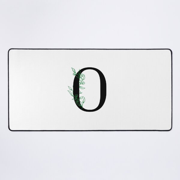 Item preview, O Initial Vine Flower Monogram Decal designed and sold by TrashPandaCreative.