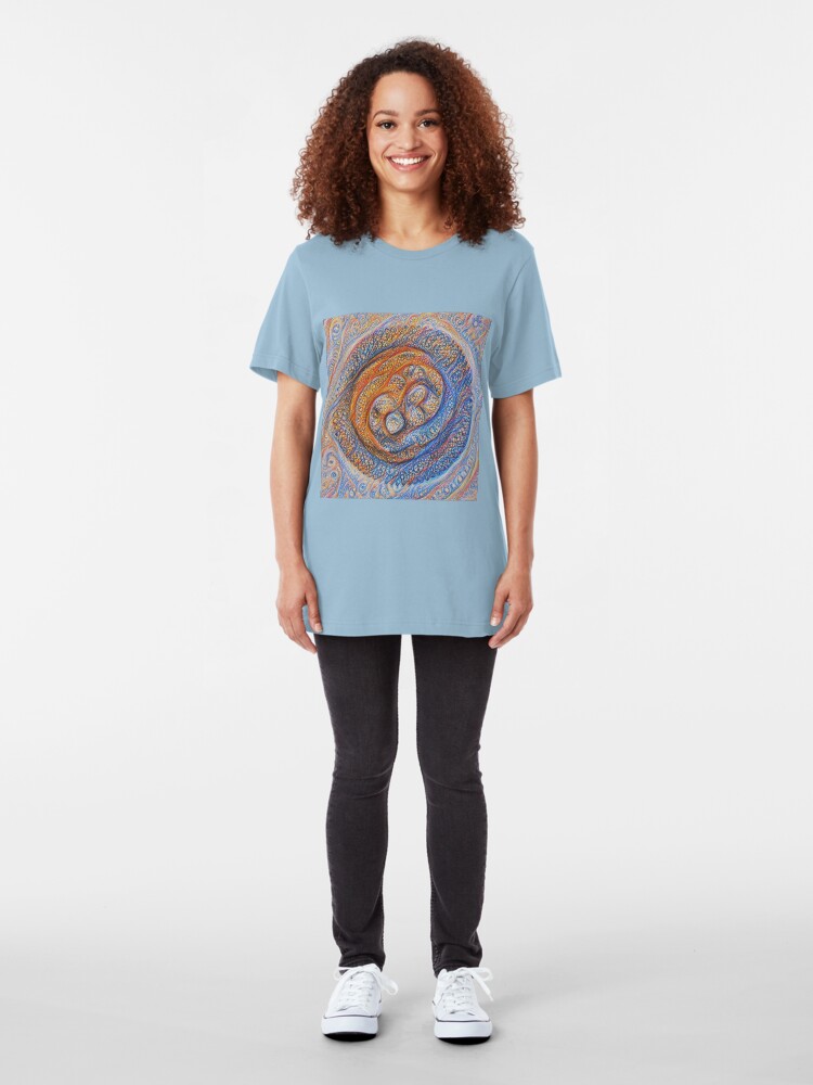 Alternate view of Orbits #DeepDream Slim Fit T-Shirt