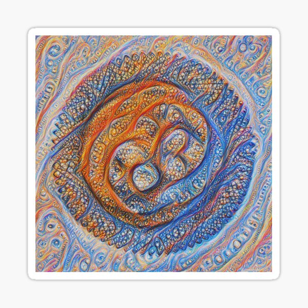 Orbits #DeepDream Sticker