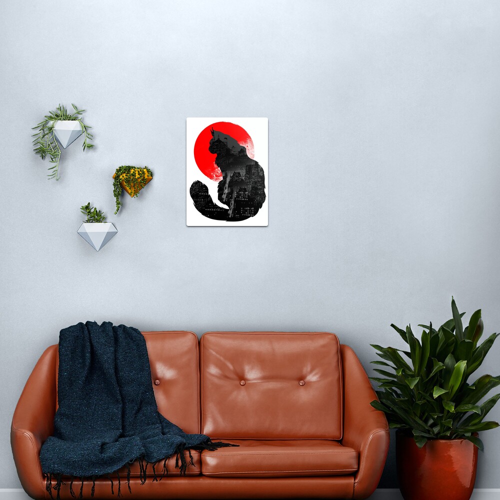 Urban Cat Metal Print