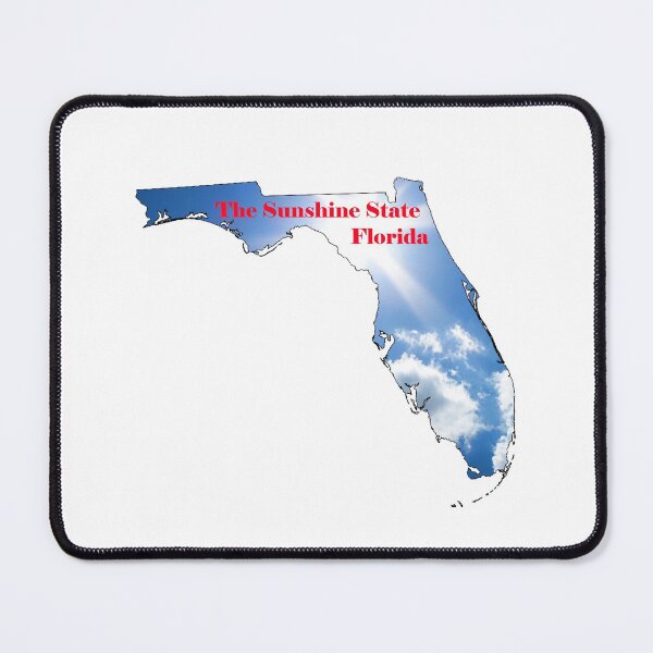 Item preview, Florida Map with State Nickname: The Sunshine State designed and sold by Havocgirl.