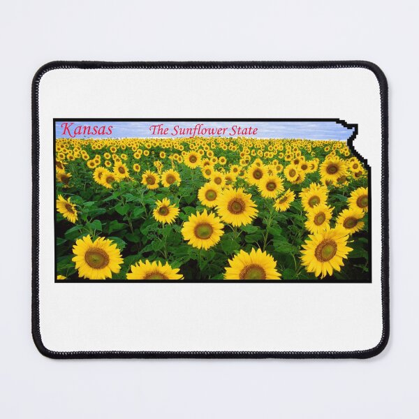 Item preview, Kansas Map with State Nickname: The Sunflower State designed and sold by Havocgirl.