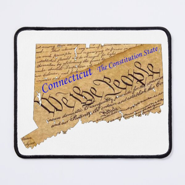 Item preview, Connecticut Map with State Name: The Constitution State designed and sold by Havocgirl.