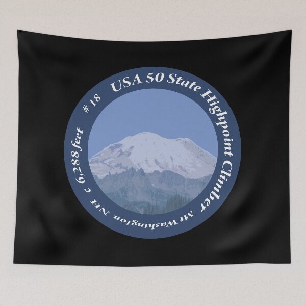Item preview, Mt Washington NH 18 of 50 States Highpoint Climbers  designed and sold by janraydesigns.
