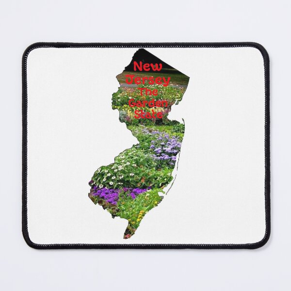 Item preview, New Jersey Map with State Nickname: The Garden State designed and sold by Havocgirl.