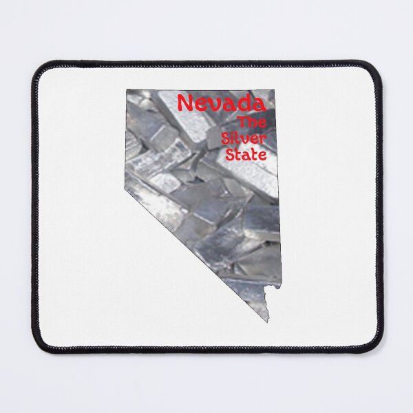 Item preview, Nevada Map with State Nickname: The Silver State designed and sold by Havocgirl.