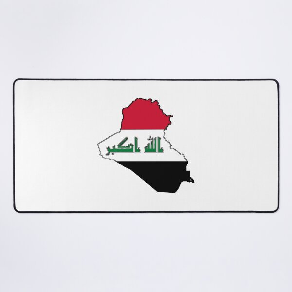 Item preview, Iraq Map with Iraqi Flag designed and sold by Havocgirl.