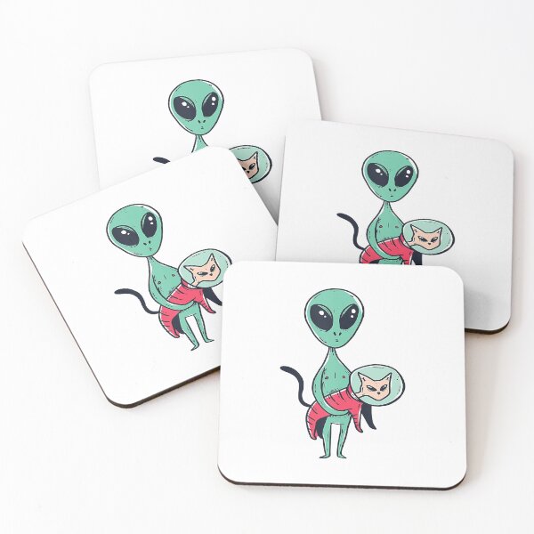 Item preview, Funny Alien - Cute Martian Cat Lover Outer Space designed and sold by JaniceRuthArts.