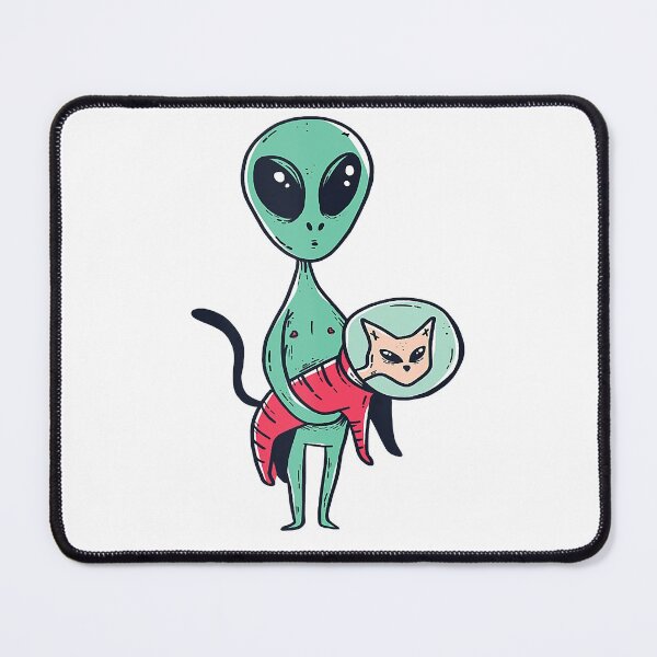 Item preview, Funny Alien - Cute Martian Cat Lover Outer Space designed and sold by JaniceRuthArts.