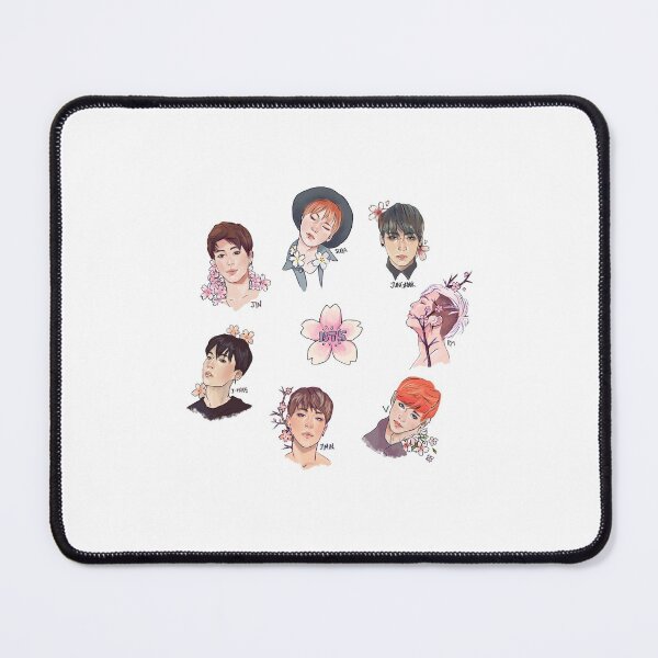 Item preview, B T S Korean Pop Vector Art Drawing designed and sold by OneForAllCo.