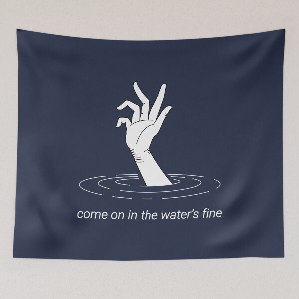 Item preview, Come on in the waters fine  Bo Burnham  all eyes on me white out version designed and sold by royalcougar.