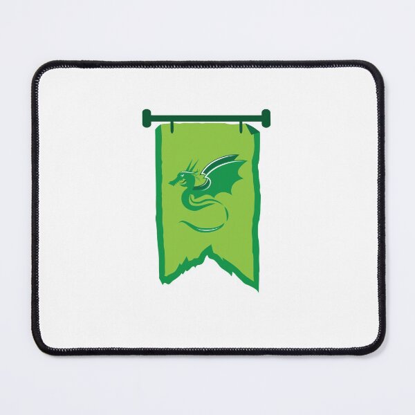 Item preview, Banner standard with green dragon designed and sold by jazzydevil.