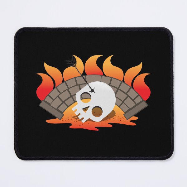 Item preview, BRIDGEBURNERS fanart Burning bridge with an impaled skull designed and sold by jazzydevil.