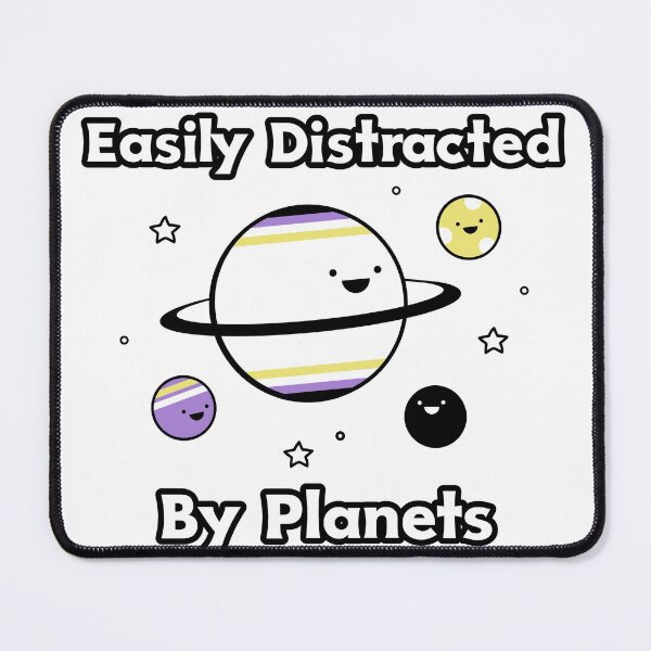Item preview, Easily Distracted By Planets designed and sold by AryabyDesign.