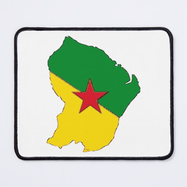 Item preview, French Guiana Map With French Guianian Flag designed and sold by Havocgirl.