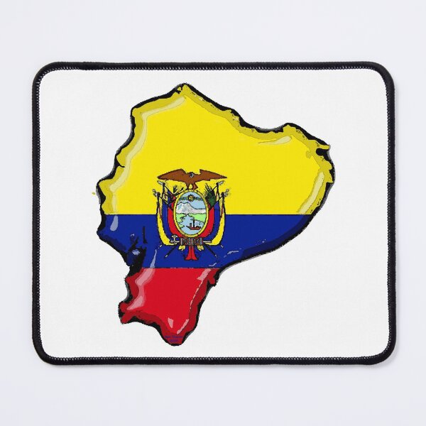 Item preview, Ecuador Map With Ecuadorean Flag designed and sold by Havocgirl.