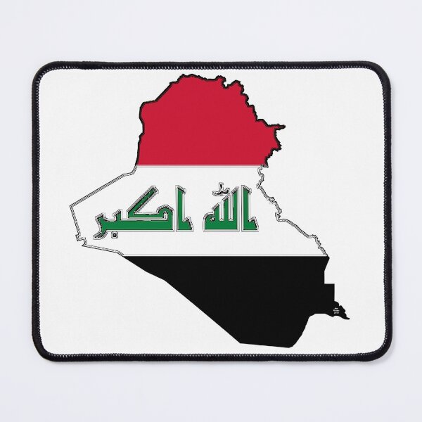 Item preview, Iraq Map with Iraqi Flag designed and sold by Havocgirl.