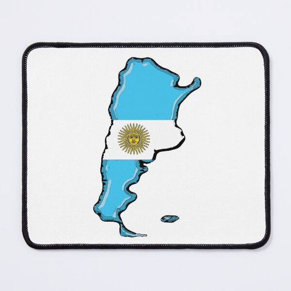Item preview, Argentina Map with Argentinian Flag designed and sold by Havocgirl.