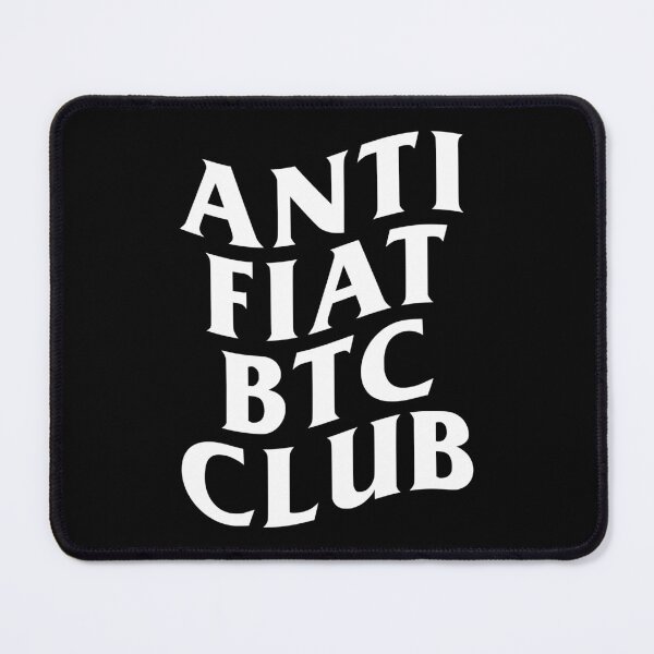 Item preview, Anti Fiat BTC Club (Black) designed and sold by Liberancaps.