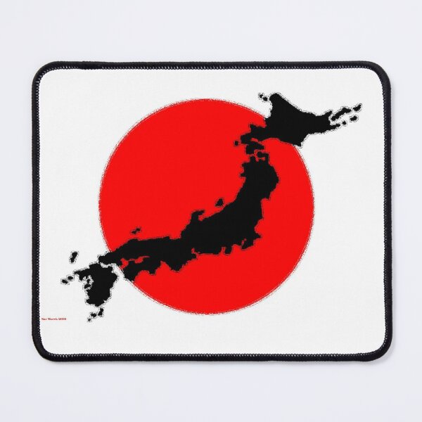 Item preview, Japan Map with Japanese Flag designed and sold by Havocgirl.