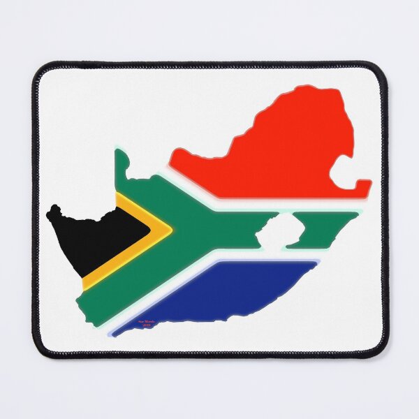 Item preview, South Africa Map with South African Flag designed and sold by Havocgirl.