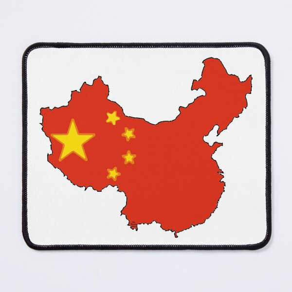 Item preview, China Map with Chinese Flag designed and sold by Havocgirl.