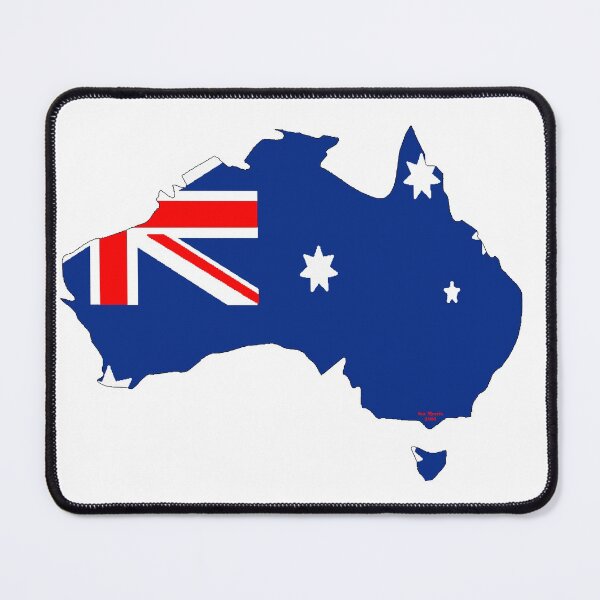 Item preview, Australia Map with Australian Flag designed and sold by Havocgirl.