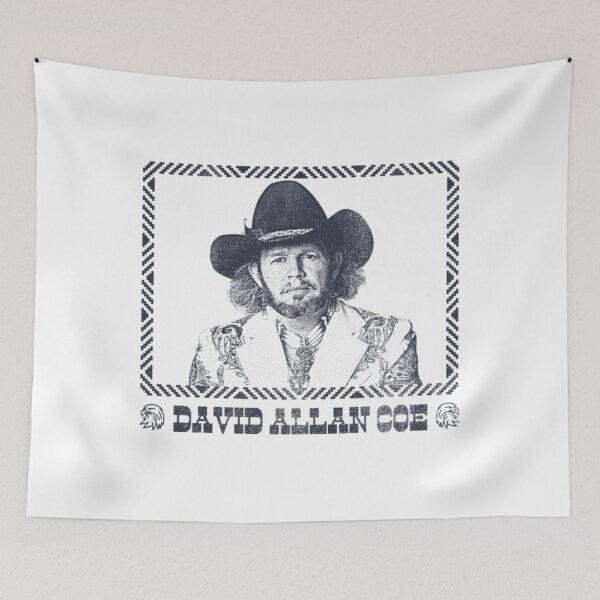 Item preview, David Allan Coe  Retro Style Fan Design designed and sold by AdeleSjogren.