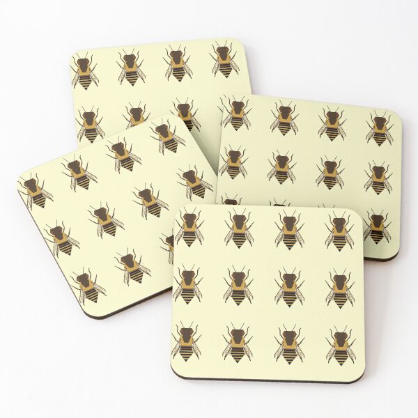 Item preview, Geometric Honey Bee Pattern designed and sold by Caseymakesart.