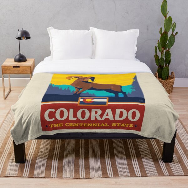 Colorado State Pride Throw Blanket