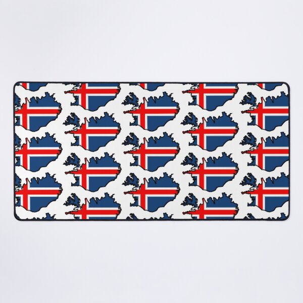 Item preview, Iceland Map With Icelandic Flag designed and sold by Havocgirl.