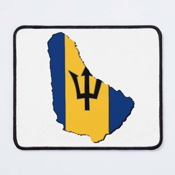 Item preview, Barbados Map With Barbadian Flag designed and sold by Havocgirl.