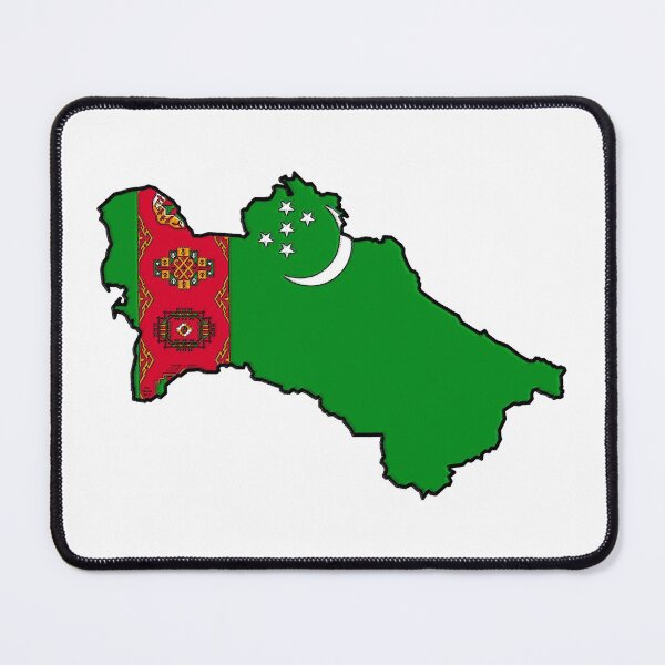 Item preview, Turkmenistan Map With Turkmenistan Flag designed and sold by Havocgirl.