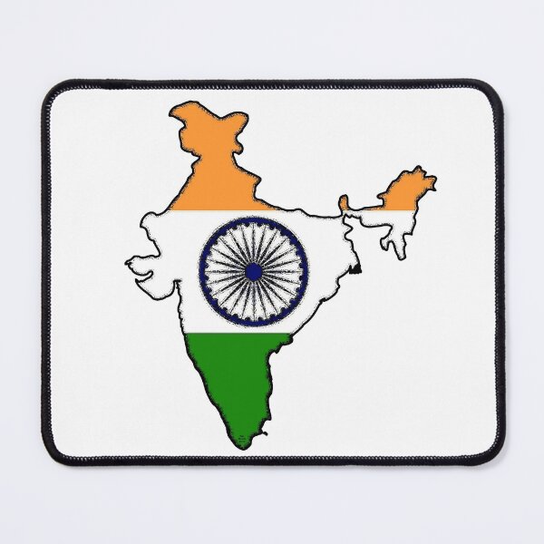 Item preview, India Map With Indian Flag designed and sold by Havocgirl.