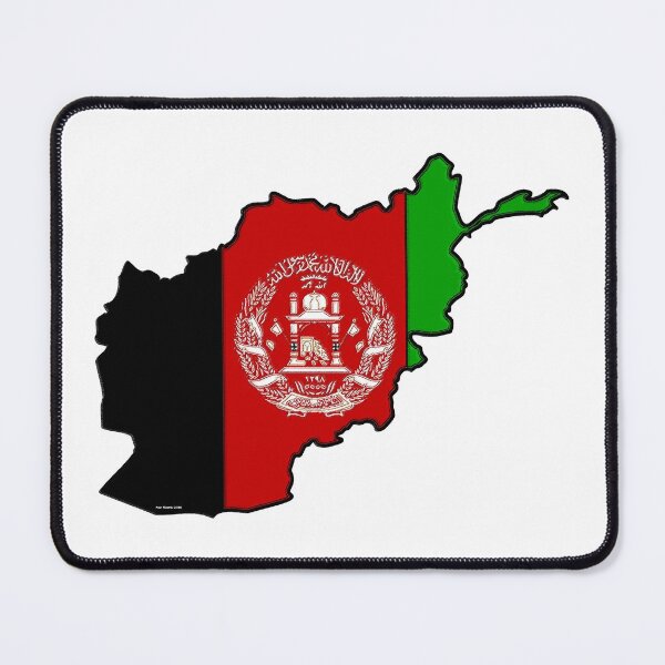 Item preview, Afghanistan Map With Afghan Flag designed and sold by Havocgirl.