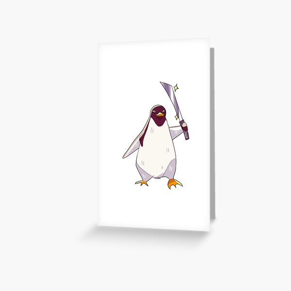 Penguin with machete Magnet for Sale by Mobb0