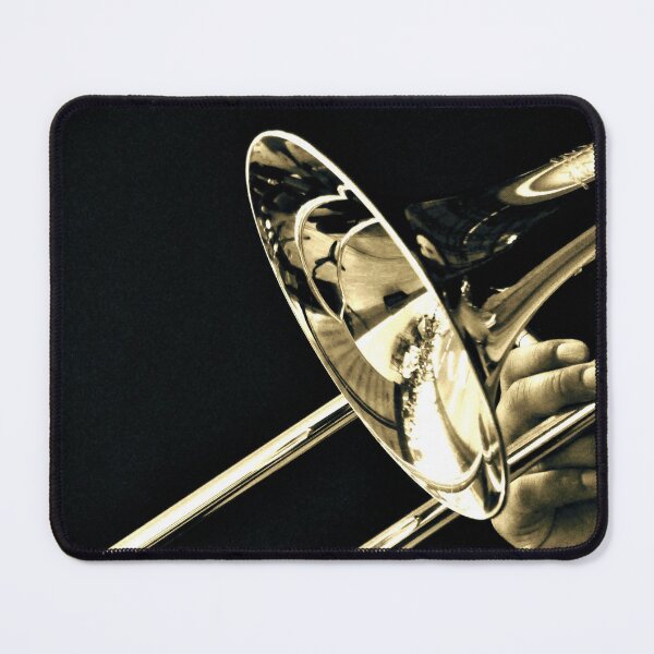 Trombone (sepia) Mouse Pad
