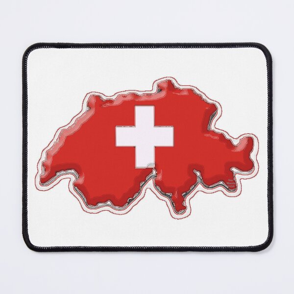 Item preview, Switzerland Map With Swiss Flag designed and sold by Havocgirl.